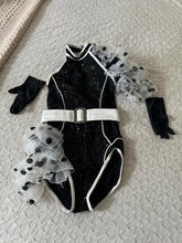 Load image into Gallery viewer, Black Polka Dot Jazz Costume
