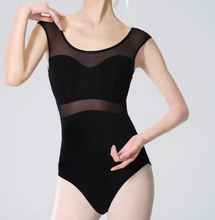 Load image into Gallery viewer, Mesh Splice Ballet Leotard
