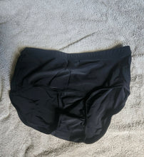 Load image into Gallery viewer, black lace top with black bottoms, it was used as a jazz costume.
