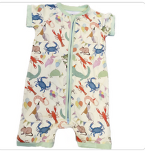 Load image into Gallery viewer, "Fais Do Do" Birthday Bash Southern Print Short Romper

