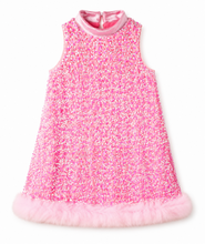 Load image into Gallery viewer, Pretty in Pink &amp; Ready to Sparkle – SHEIN Girls’ Sequin Party Dress
