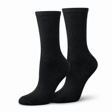 Load image into Gallery viewer, Eight Counts, Eight Pairs – Black Crew Sock Bundle
