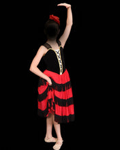 Load image into Gallery viewer, black and red salsa dress
