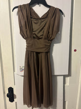 Load image into Gallery viewer, Brown contemporary leotard dress
