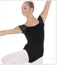 Load image into Gallery viewer, 45881 Diamond Sparkle Cap Sleeve Leotard

