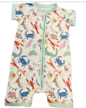 Load image into Gallery viewer, "Fais Do Do" Birthday Bash Southern Print Short Romper
