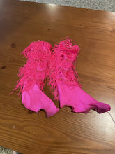 Load image into Gallery viewer, Bright Pink 3 Piece with Fringe
