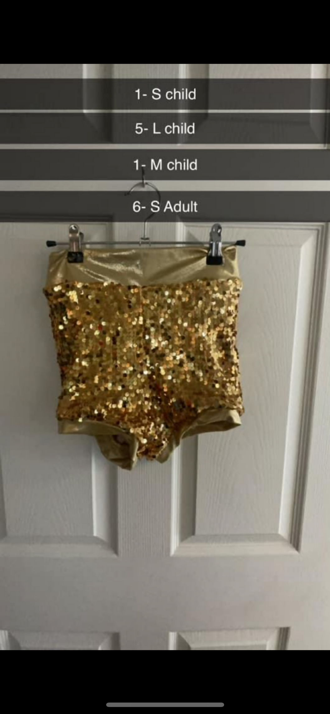 Gold sequin bottoms