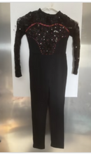 Load image into Gallery viewer, Balera "Sequin Lace Glam" Style #SQ10127 Long Sleeve Dance Unitard
