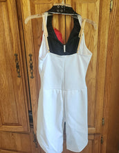Load image into Gallery viewer, white and black leotard with tails
