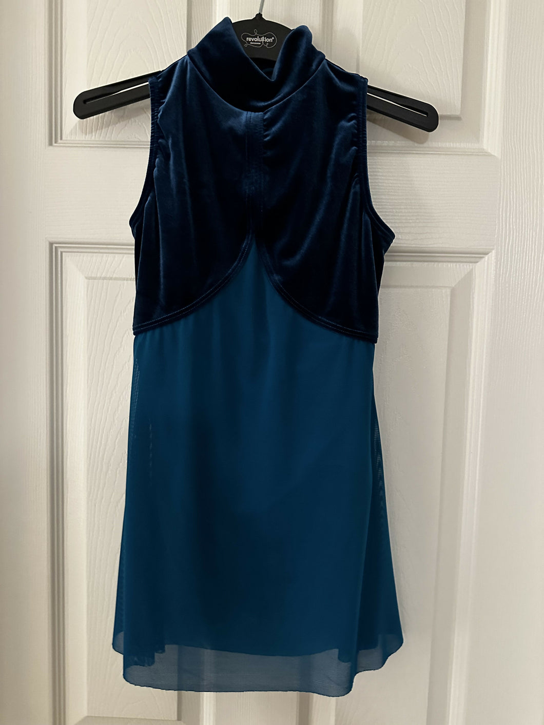 Contemporary costume (velvet upper in dark aqua)