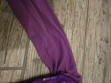 Load image into Gallery viewer, Super fun Costume Gallery, magenta, one arm, mock neck, sequin flowy dress, size LC
