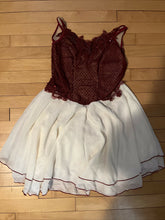 Load image into Gallery viewer, Maroon And Cream Dress Dance Costume Adult Small
