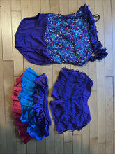 Load image into Gallery viewer, Purple Colorful Sequin Dance Costume Child Large
