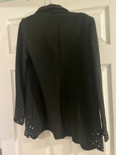 Load image into Gallery viewer, Black Costume Jacket with Rhinestones
