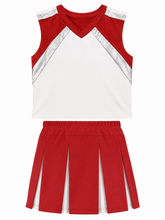 Load image into Gallery viewer, Scarlet Spirit Red, White &amp; Silver Cheer Set
