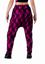Load image into Gallery viewer, Lace Up the Beat – Urban Groove Harem Pants
