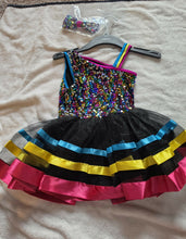 Load image into Gallery viewer, Multicolor sequin jazz costume
