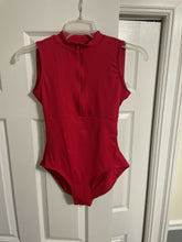 Load image into Gallery viewer, Baltogs Adult Medium Red Front-zip Leotard
