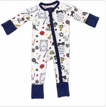 Load image into Gallery viewer, Southern Gentleman Premium Bamboo Zippy Pajamas
