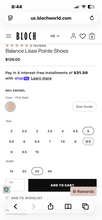 Load image into Gallery viewer, Bloch Balance Lisse Pointe shoe 5xxx
