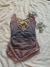 Load image into Gallery viewer, Pink and blue/Grey sparkly lyrical costume
