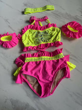Load image into Gallery viewer, Glamour LC Hot Pink and Yellow One Piece
