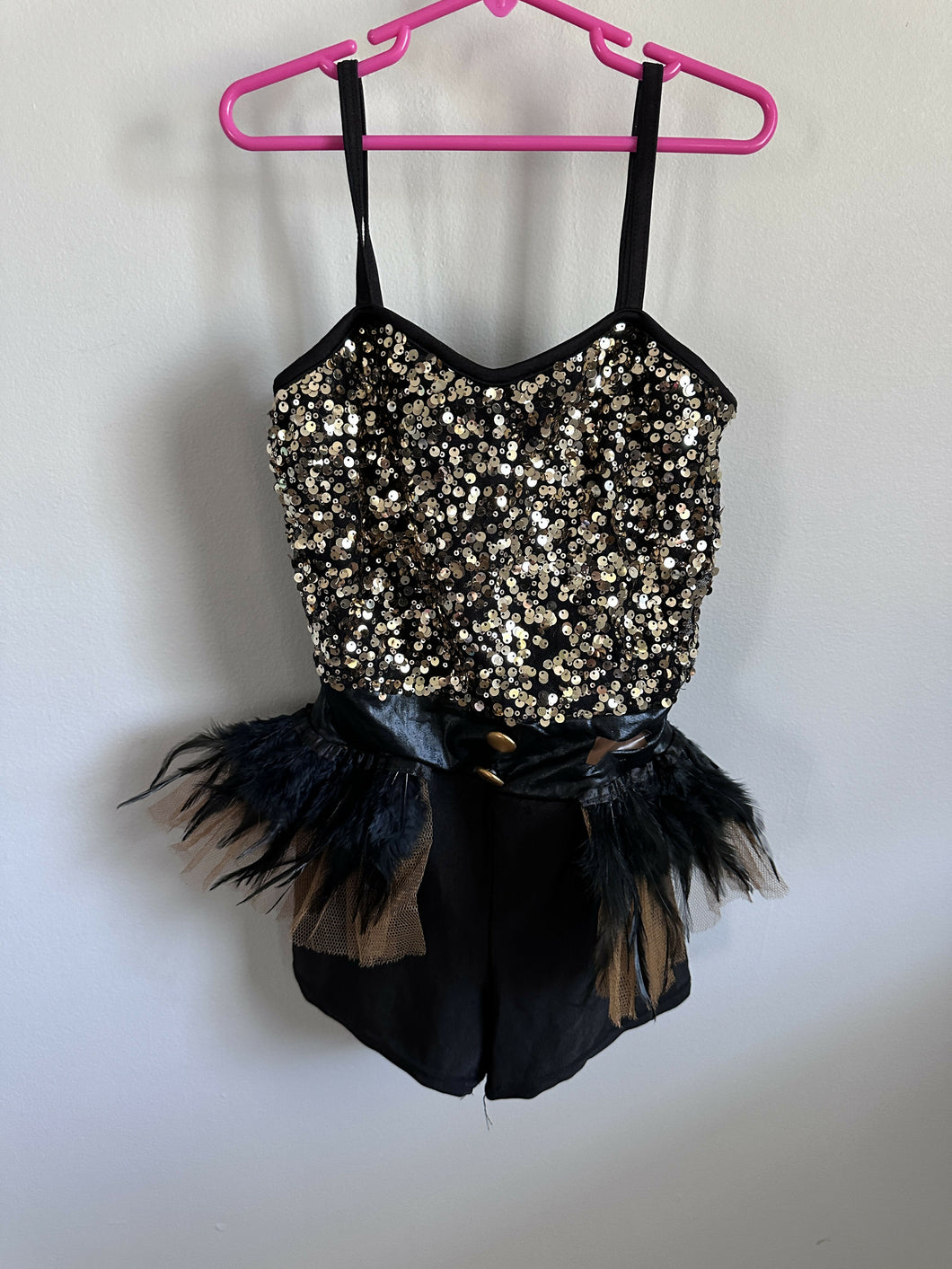 Black and gold costume