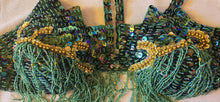 Load image into Gallery viewer, green bedlah set belly dance
