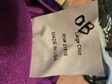 Load image into Gallery viewer, Super fun Costume Gallery, magenta, one arm, mock neck, sequin flowy dress, size LC
