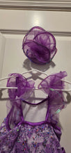 Load image into Gallery viewer, Weissman Purple Sequin Tulle Dance Costume with Matching Headpiece
