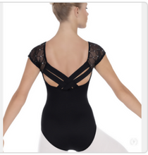 Load image into Gallery viewer, 45881 Diamond Sparkle Cap Sleeve Leotard
