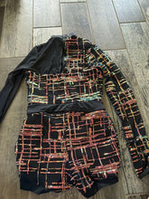 Load image into Gallery viewer, WEISSMAN SHOWTIME Applause Black Rainbow Sequin Biketard
