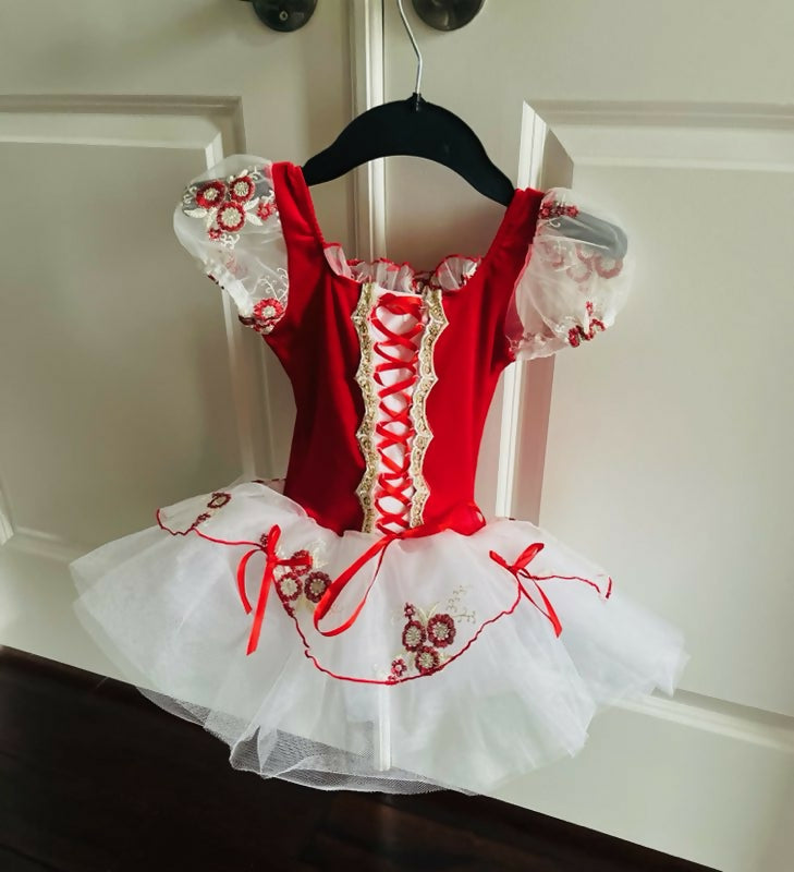 strapless open back dress A Ballet Costume with Tutu