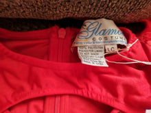 Load image into Gallery viewer, "Glamour" 2 pc Red Jazz Costume with sequins and feathers
