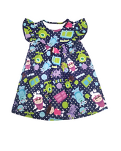 Load image into Gallery viewer, Screaming Friends Twirl Dress
