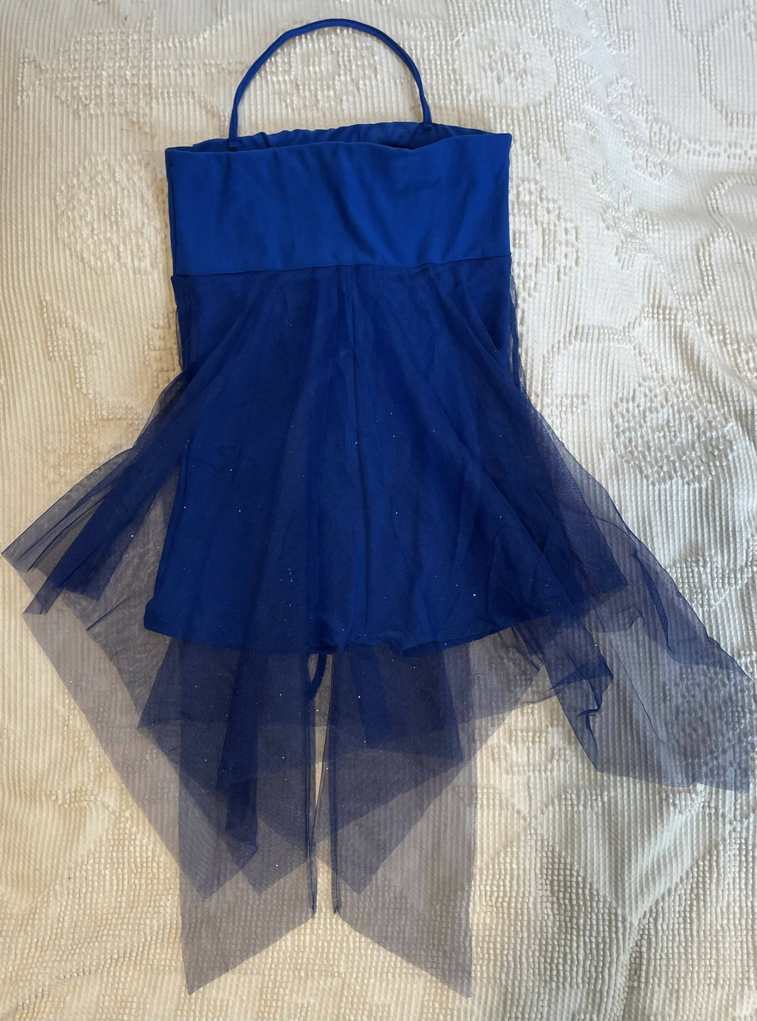 Blue mini dress