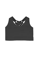 Load image into Gallery viewer, Kurve Girl’s Sleeveless Tank Top, Seamless Stretchy Crop Racerback Undershirt Bra UV Protective Fabric UPF 50+ Made in USA
