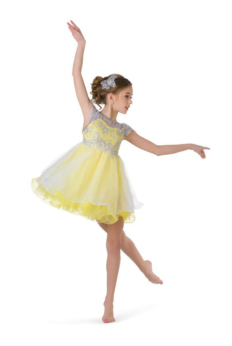 COSTUME GALLERY Embroidered Bodice Dress - Yellow - Medium Child - 