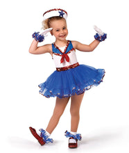 Load image into Gallery viewer, A WISH COME TRUE Sailor Character Tutu Dress - Red/White/Blue - X-Small Child - &quot;Goodship Lollipop&quot;
