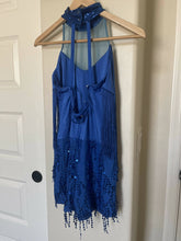 Load image into Gallery viewer, Blue tassel romper
