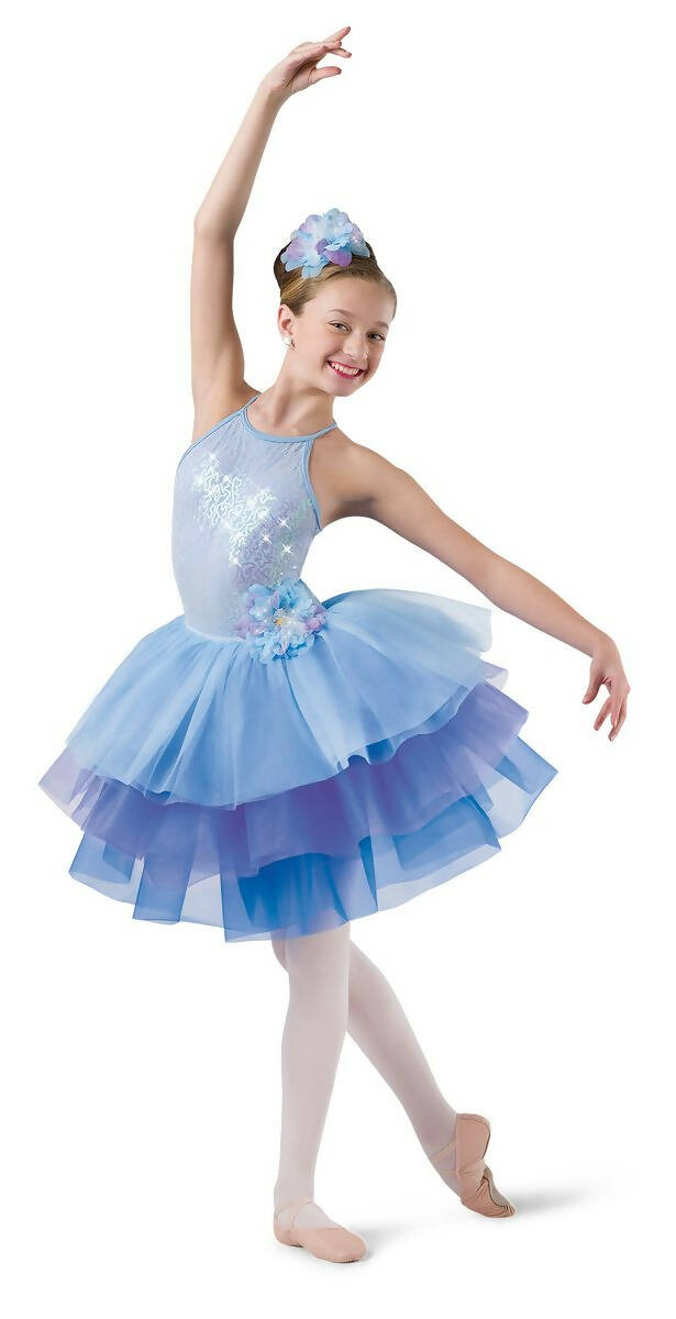 COSTUME GALLERY Sequin Bodice Tutu Dress - Copen Blue - Medium Child - 