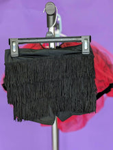 Load image into Gallery viewer, Weissman Red and Black 2 in1 Tutu and Fringe Skirt
