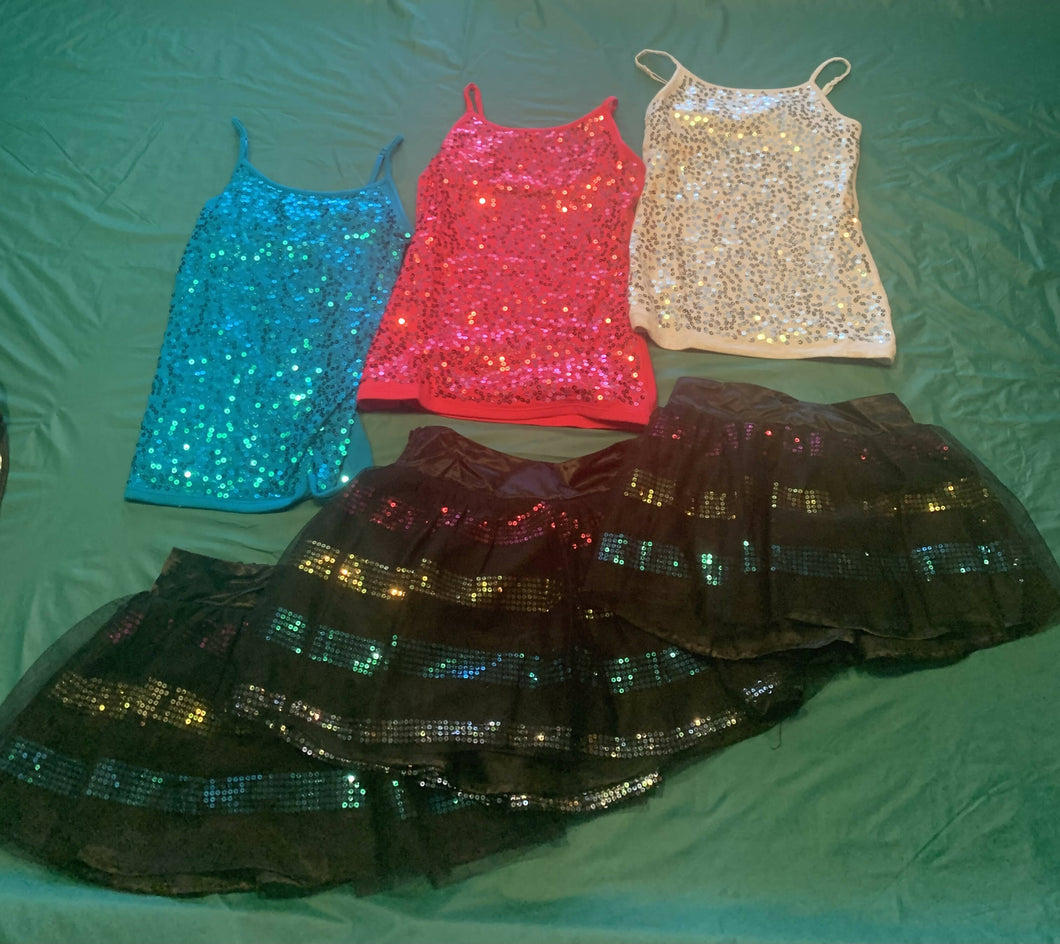 Justice Girls’ Colored Dance Costumes