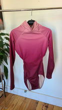 Load image into Gallery viewer, Dark Pink Ombre Longsleeve Cutout Leotard
