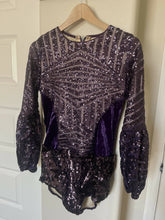 Load image into Gallery viewer, Purple sequin leotard
