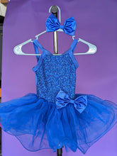 Load image into Gallery viewer, Weissman Blue Tap Dress w/ Hairpiece
