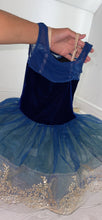 Load image into Gallery viewer, Blue velvet ballet costume
