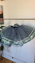 Load image into Gallery viewer, Dusky Blue Tutu with White Flower Detail
