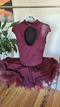 Load image into Gallery viewer, Burgundy ballet costume
